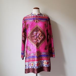 Vintage 90s Chinese tunic dress